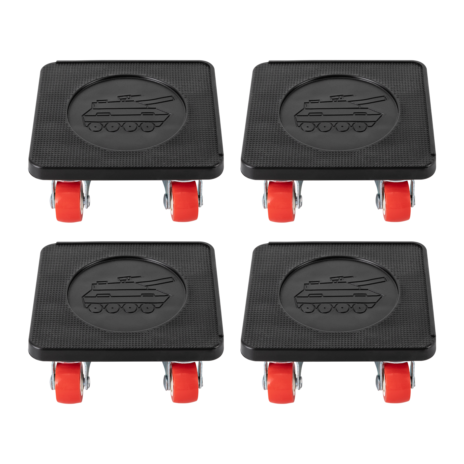 Conjunto de rolos de transporte de móveis, rolos de móveis com 4 peças, controles deslizantes de movimento, ferramentas de mudança pesada, máximo para 400kg, rotação de 360 graus