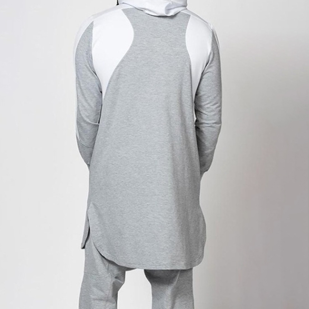 2025 camisola masculina robe topos outono cor sólida solto zíper pulôver camisola masculina casual de manga comprida com capuz em torno do pescoço camisola