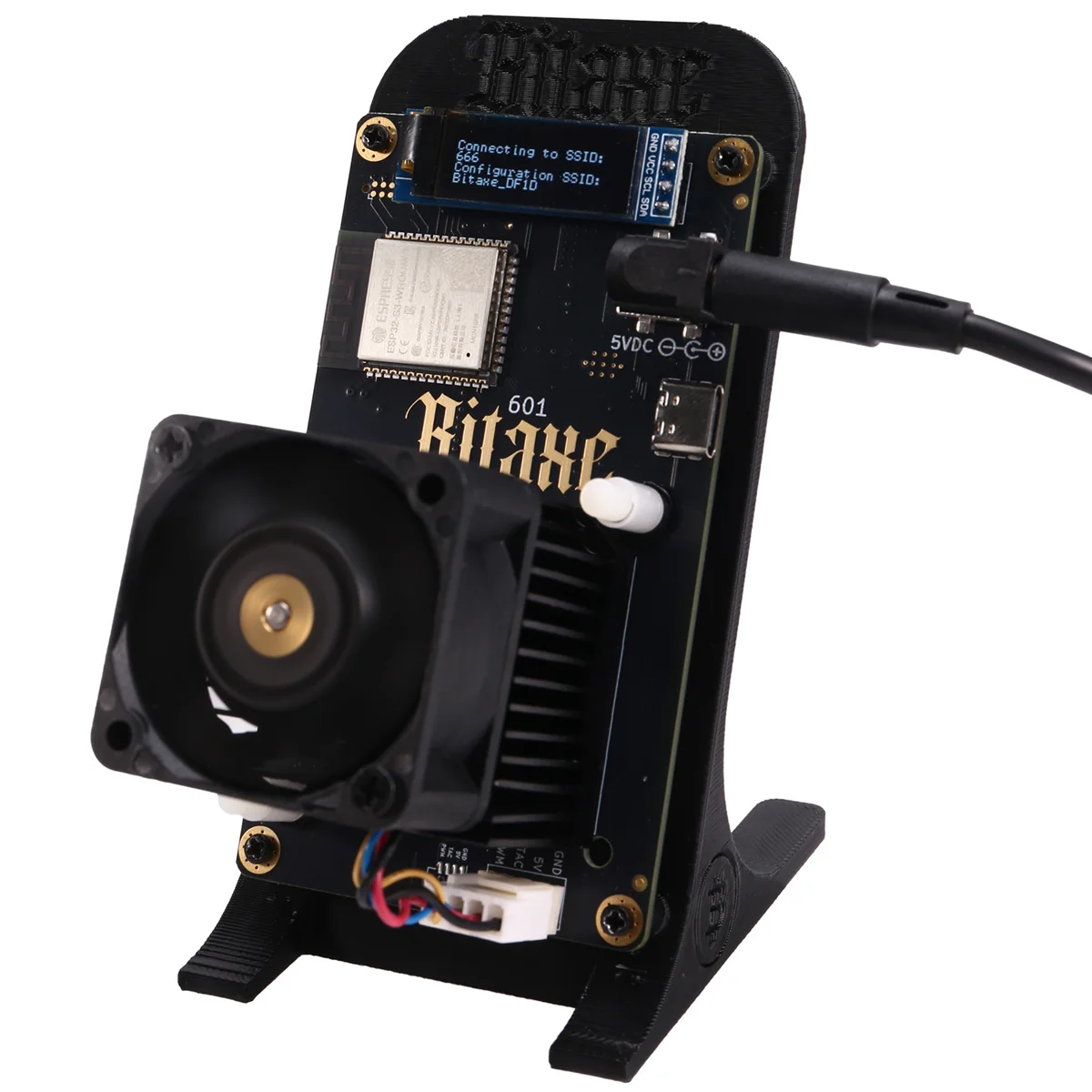 BABQ Bitaxe Gamma 601 Solo Miner 1.2TH/S 18W BM1370 Asic Chip From Antminer S21 Pro Bitcoin BTC Miner Wth Bracket EU Plug