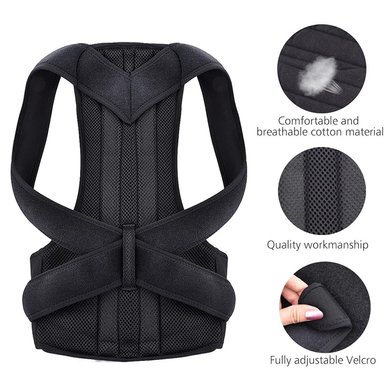 ใหม่ Upper Back Posture Corrector ท่าทาง Clavicle Support Corrector กลับตรงไหล่สายรัด Correctpor
