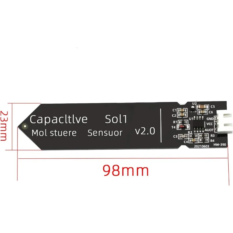 1-10PCS Capacitive Soil Moisture Sensor Module Corrosion Resistant 3.3~5.5V for Arduino Moisture Detection Garden Watering DIY