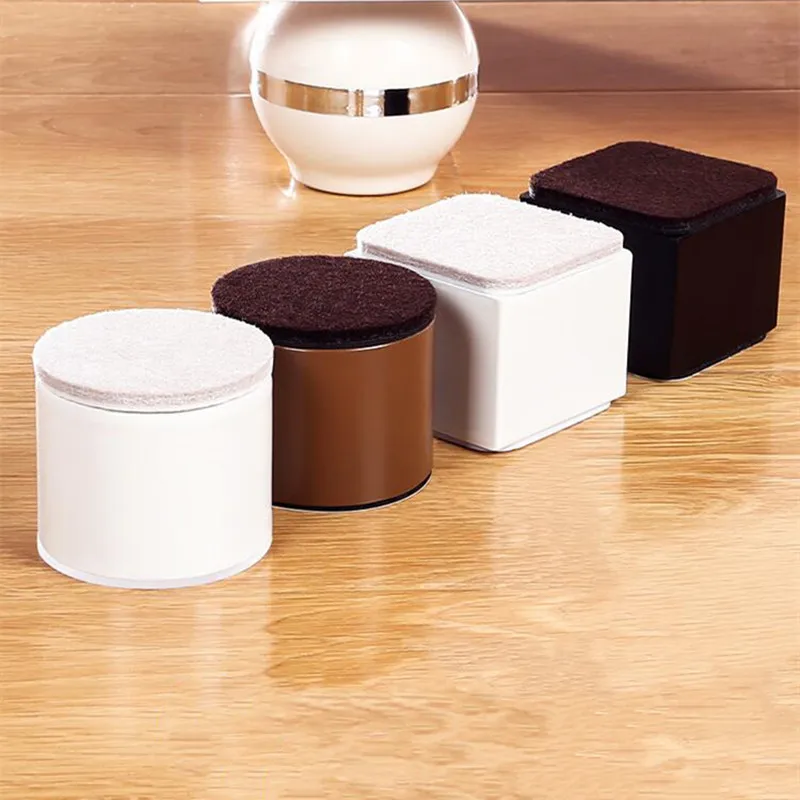 Almohadilla de pie para muebles pesados, Protector de suelo elevador de acero al carbono antideslizante, resistente al desgaste, para sofá cama, mesa y silla, 4 Uds.