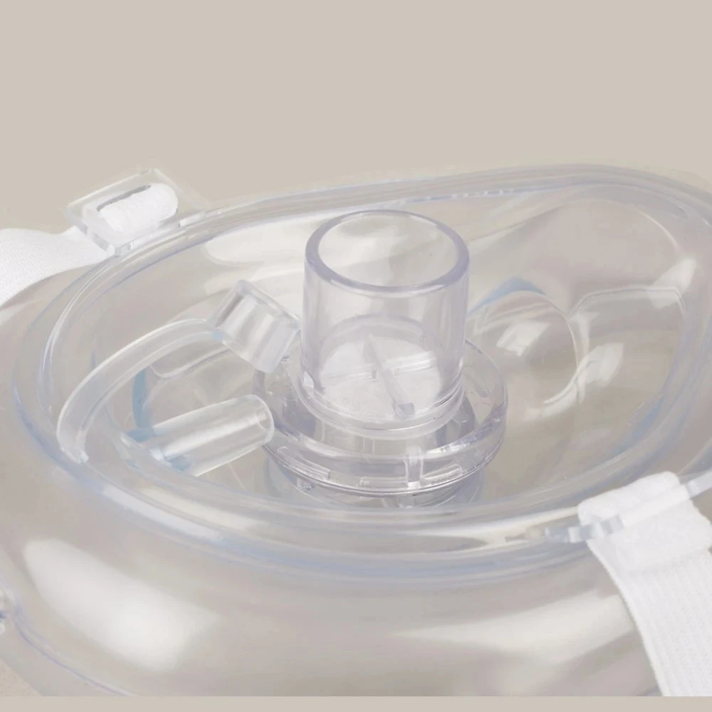 Máscara respiratória profissional de primeiros socorros, proteção contra resgatores, respiração artificial, reutilizável com ferramentas de válvula unidirecional