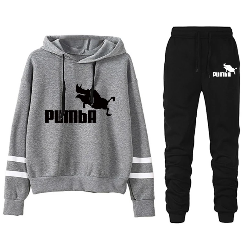 Conjunto de dos piezas para mujer, traje deportivo a rayas, Sudadera con capucha holgada y cómoda, chándal informal para correr diario a juego 2024