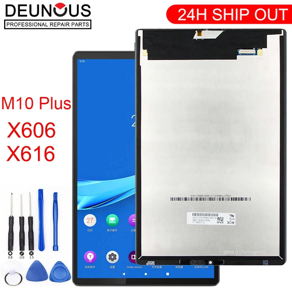 Nuevo 10,3 "para Lenovo Tab M10 FHD Plus TB-X606F TB-X606X TB-X606 X606 X616 pantalla LCD MONTAJE DE cristal digitalizador con pantalla táctil