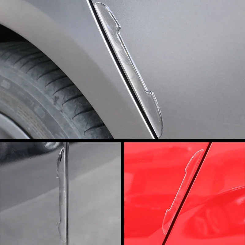 Protector anticolisión transparente para puerta de coche, pegatinas de barra, cubierta de espejo retrovisor, tira de protección, protectores de borde lateral