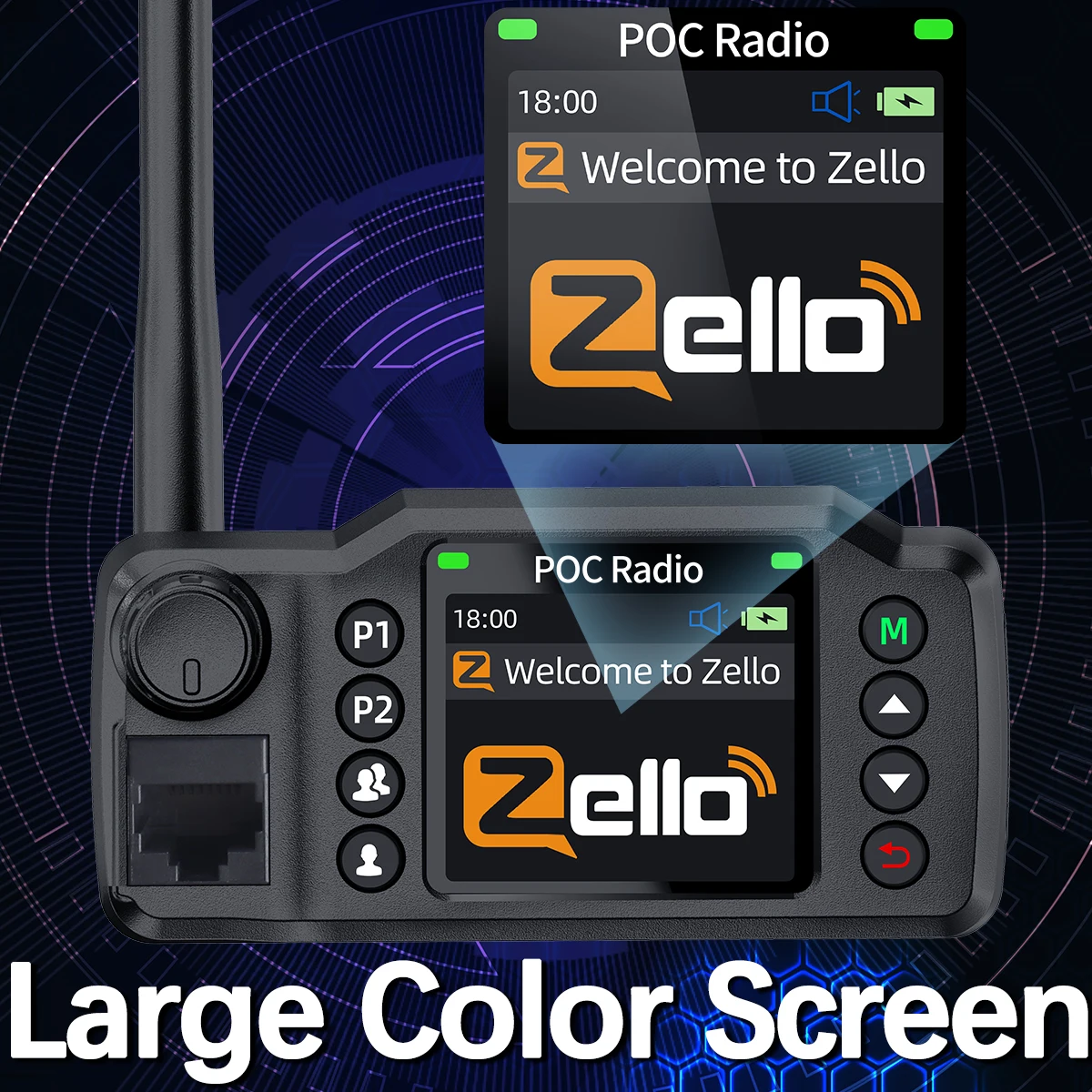 ABBREE GP-8900 Plus Mini POC Network Car Radio Zello GPS Long Distance 4G Android WiFi Dual SIM For Vehicle Fleet Search&Rescue