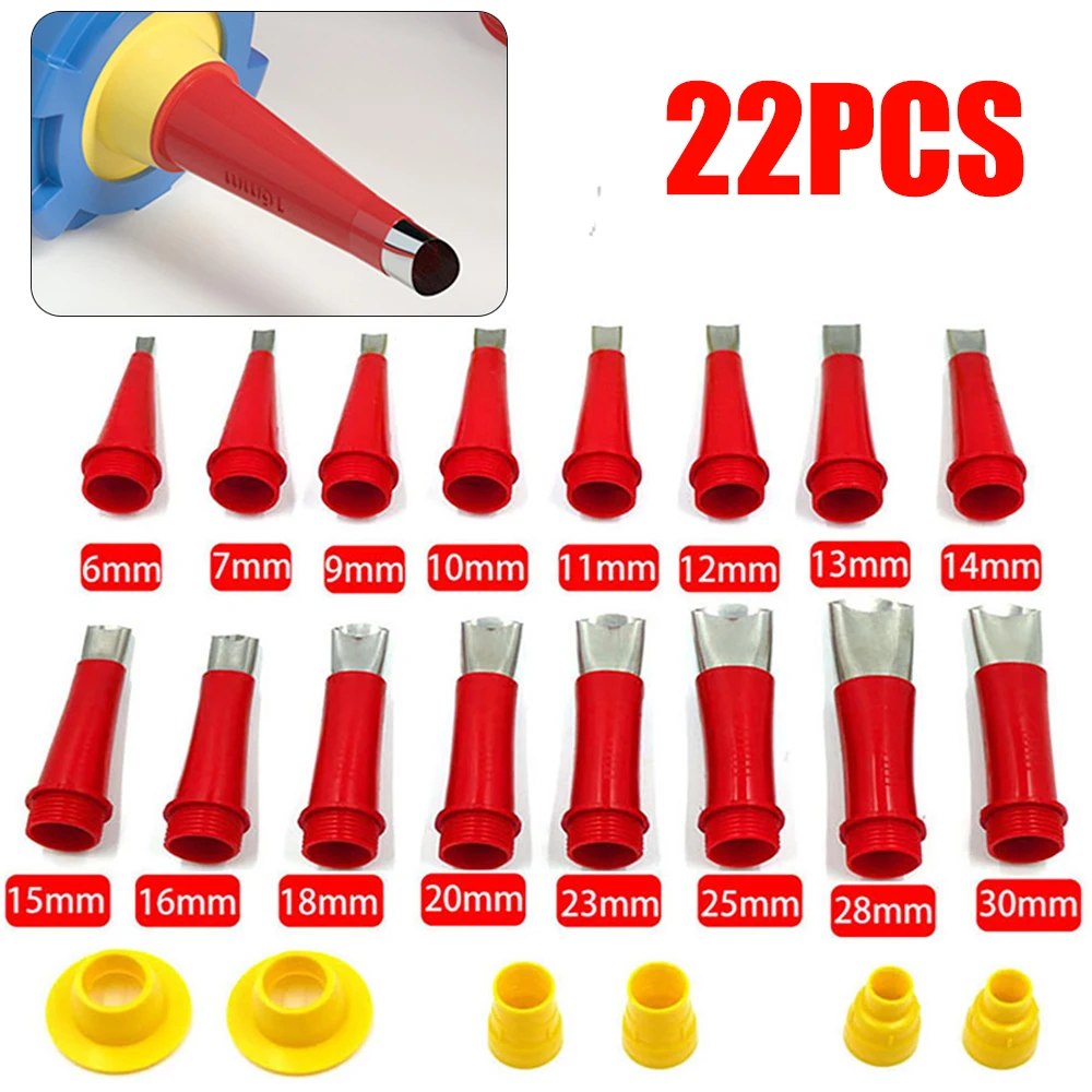ชุดอุปกรณ์ซีลกันรั่วสแตนเลส 22 ชิ้น พร้อมเครื่องมือติดกาวซิลิโคน ยาแนว และซีลขอบอ่างล้างจาน