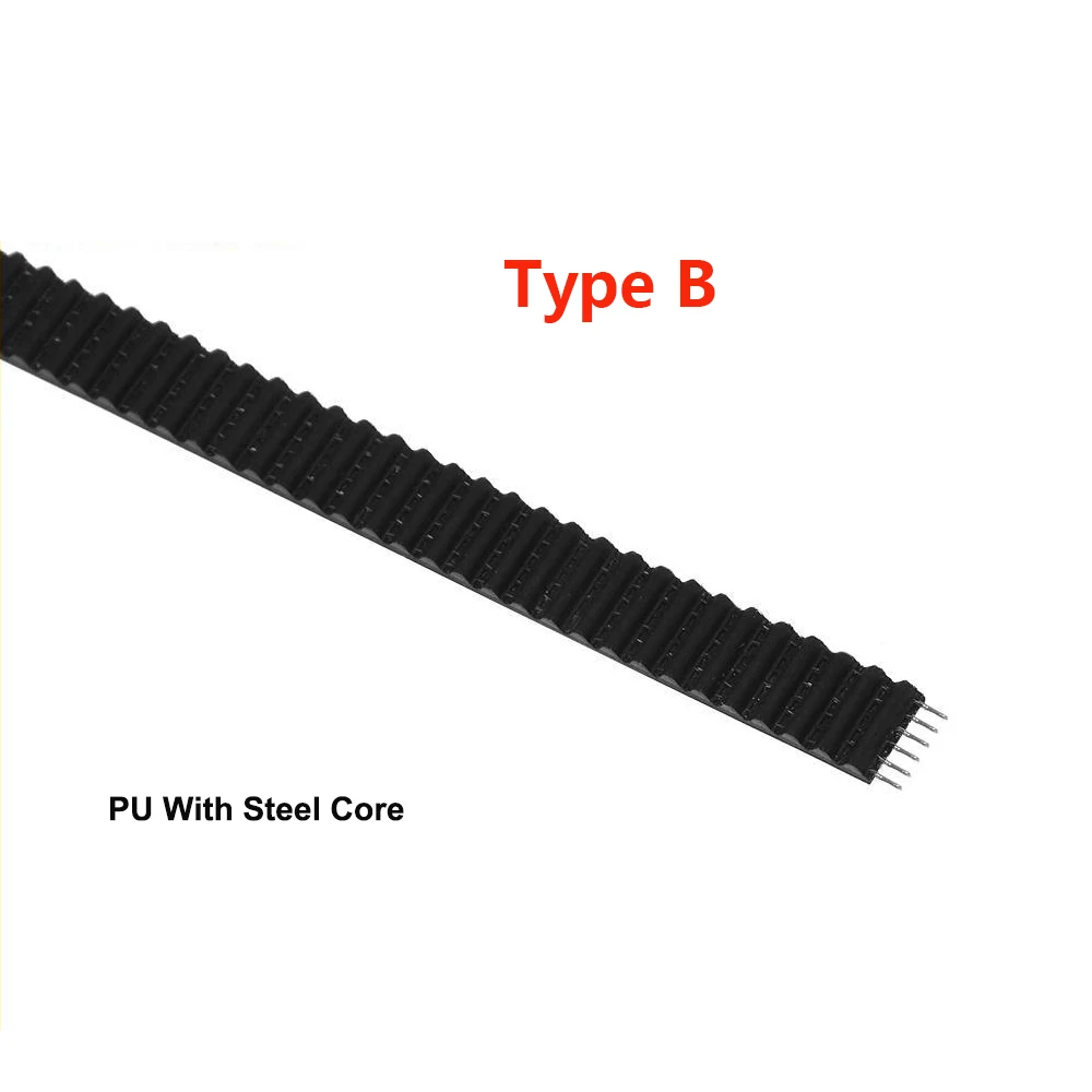 GT2-6mm Mở Thời Gian Đai Rộng 6Mm 10Mm GT2 Dây PU Có Lõi Thép Dây 2GT Cao Su Đồng Bộ Dây ít Bụi 3D Máy In Phần