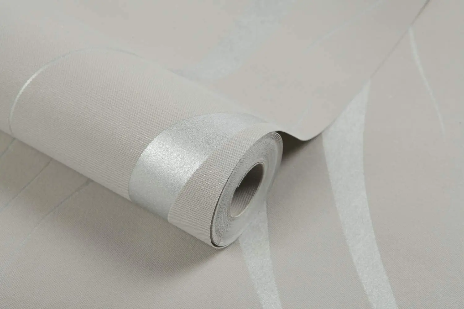 （Envío gratis） WTD - Papel pintado para pared (10 m, no tejido), 3D, fotográfico, color plata