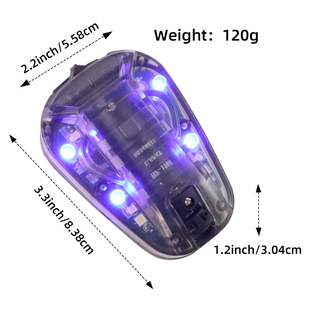BOOIU 戦術ヘルメットライトシグナルライト LED IR/ストロボ IFF ヘルメットライト懐中電灯サバイバルシグナルライトアウトドアスポーツ用