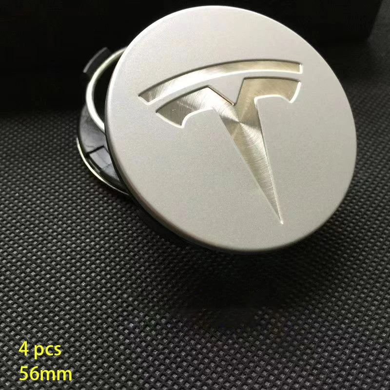 4 pçs para tesla modelo 3 modelo y crachá cobre tampas do cubo 4 pçs 56mm hub centro tampas para tesla modelo y x s 2023 acessórios automóveis estilo
