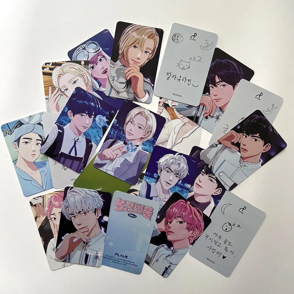 5 ชิ้น/เซ็ตเกาหลี Plave 1st single อัลบั้มการ์ด Lomo Asterum Photo Card สองด้าน Photocards แฟนคอลเลกชันของขวัญ