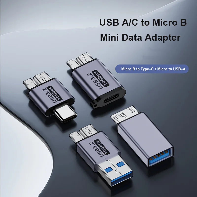 Переходник Micro B USB C 3.0 «папа» на «мама» типа C Разъем USB3.0 Micro B для внешнего жесткого диска Кабель-адаптер HDD
