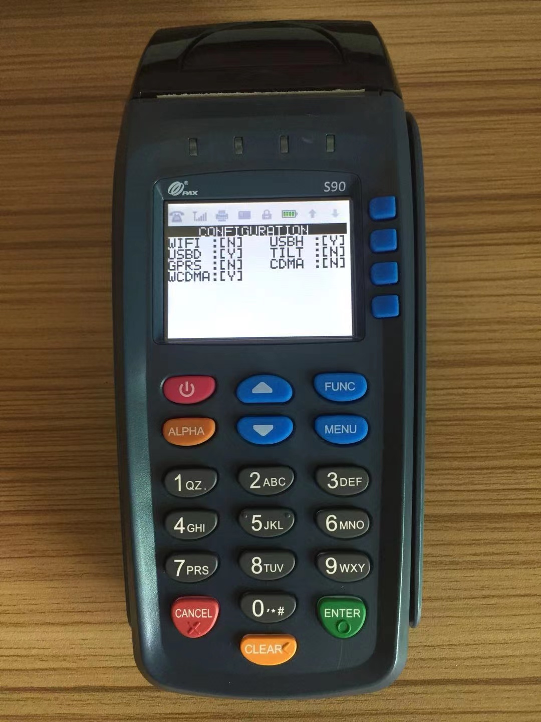 Máquina expendedora, Terminal de pago, versión Pax S90 POS GPRS, usada