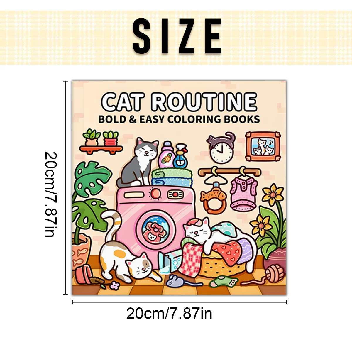 Libro para colorear para adultos, libro ilustrado único con temática de gato para relajación, papel mejorado para colorear cómodo, regalo perfecto para amigos