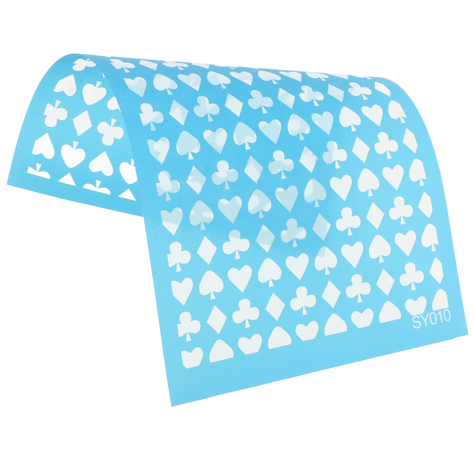Cetakan Stencil Reusable untuk Kerajinan DIY, Template Tanah Liat Polimer, Alat Jaring Layar, Lembar Tekstur Tahan Lama, Dapat Dicuci, Portabel