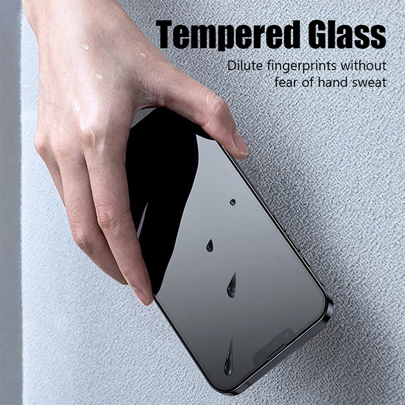 Pellicola salvaschermo Privacy 4 pezzi per iPhone 14 Pro Max 16 Pro vetro Anti-spia per iPhone 13 15 12 11 Pro Max 13 Mini vetro temperato
