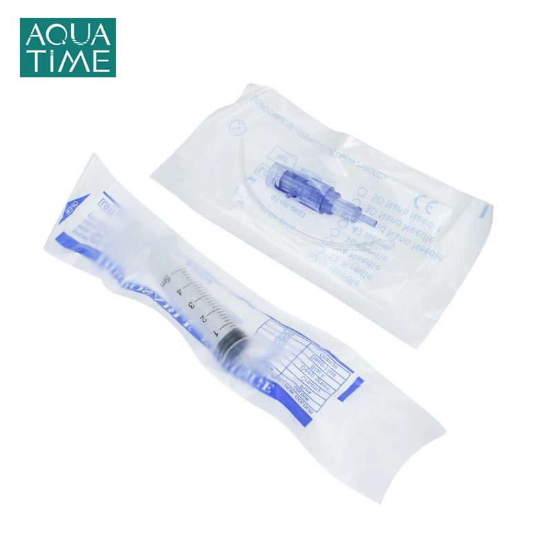 F8 MTS Microneedle 10PCS Cartridges And 10 PCS Syringe Tube Screw Suits For 2 in 1 Mini Hydra Gun Auto Mesotherapy Injector