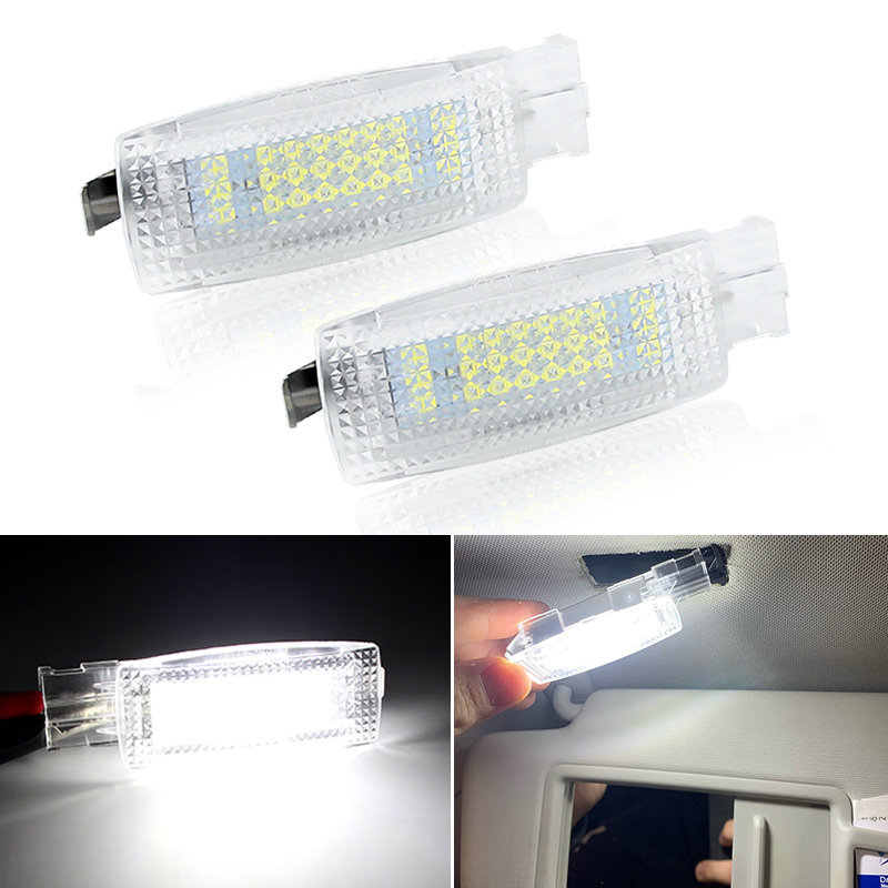 Lámparas LED para espejo de tocador, visera Interior, luz de lectura para VW Golf 4 5 6 7 Passat CC B5 B6 B7 Polo Tiguan Scirocco Jetta Toura