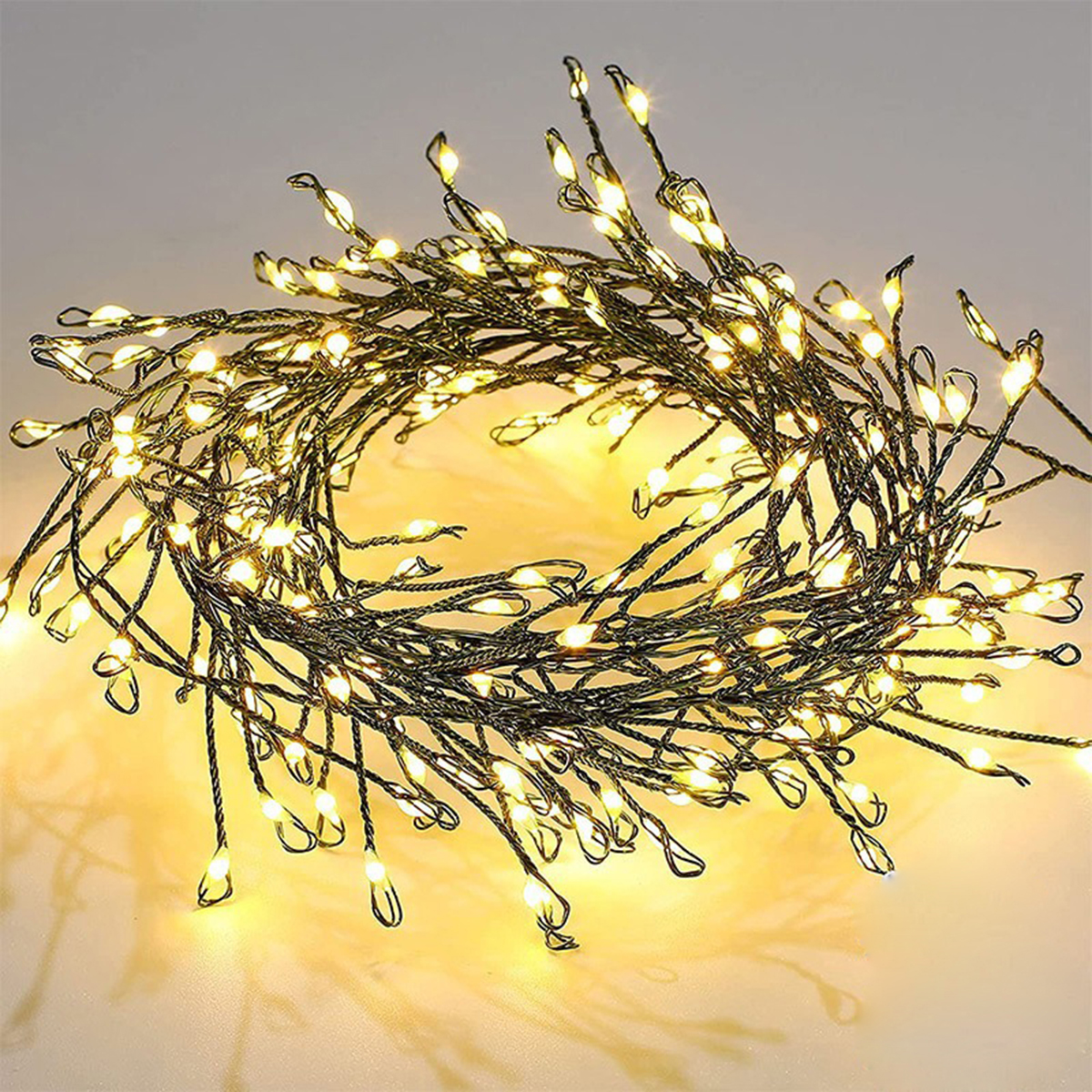 6M/75M Firecracker String Lights Cluster Fairy Light Christmas Garland LED For Wedding Party New Year Christmas Tree Decor Lamps