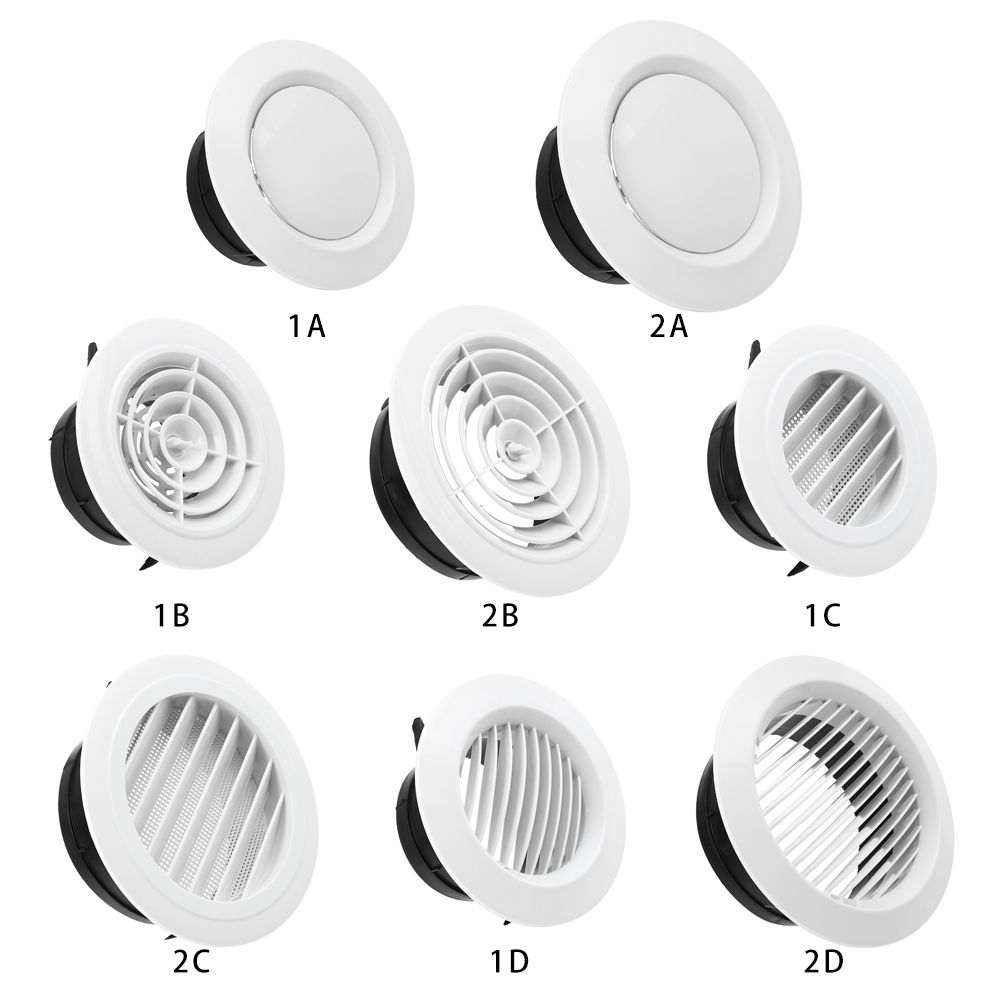100/150mm Various Shapes Air Vent Extract Valve Grille Air Circulation Vents Cover Round Ducting Ventilation Cover Accessories