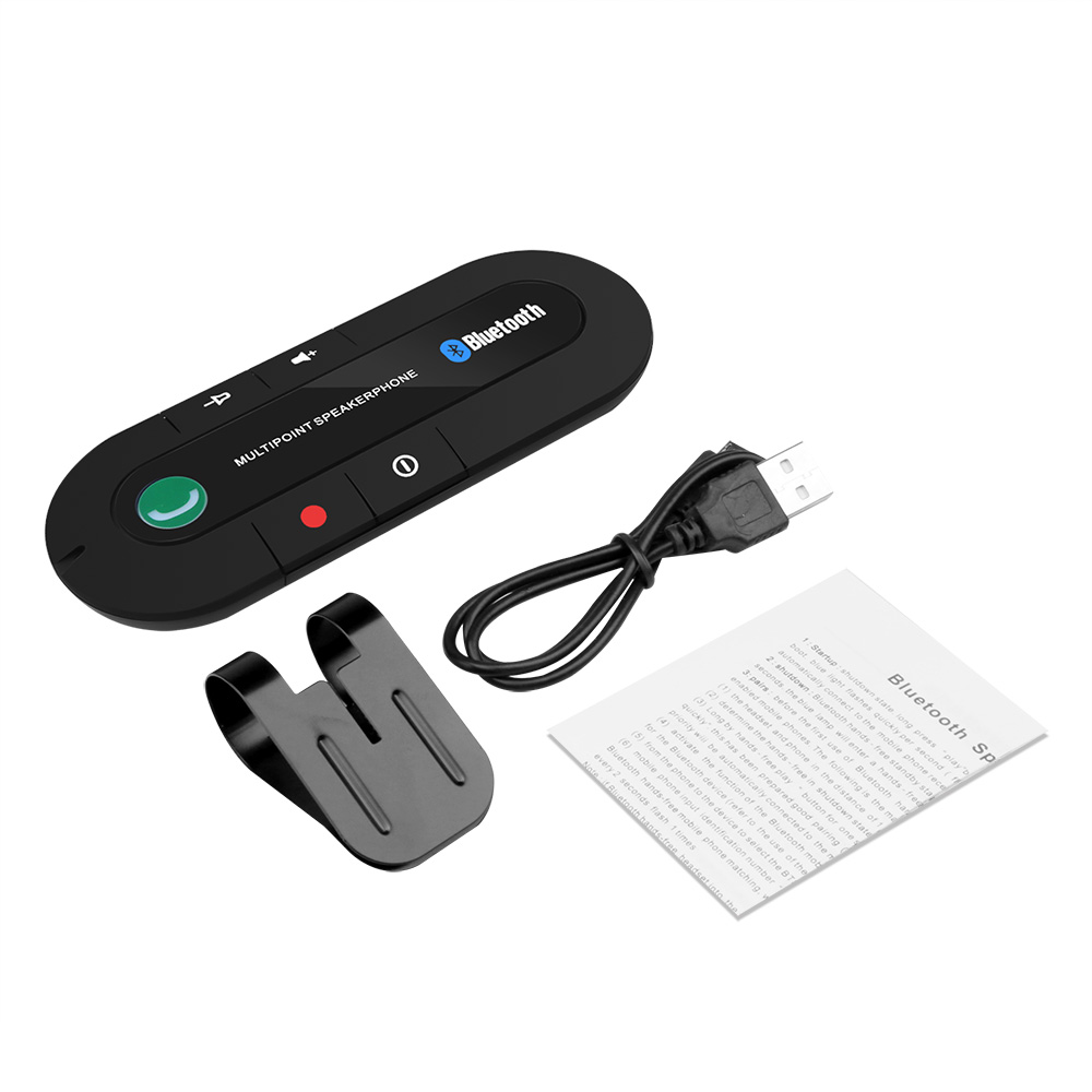 Wireless Bluetooth Car Kit Handsfree Speakerphone Sun Visor Speaker For Phone Auto Bluetooth Audio Receiver Accessories
