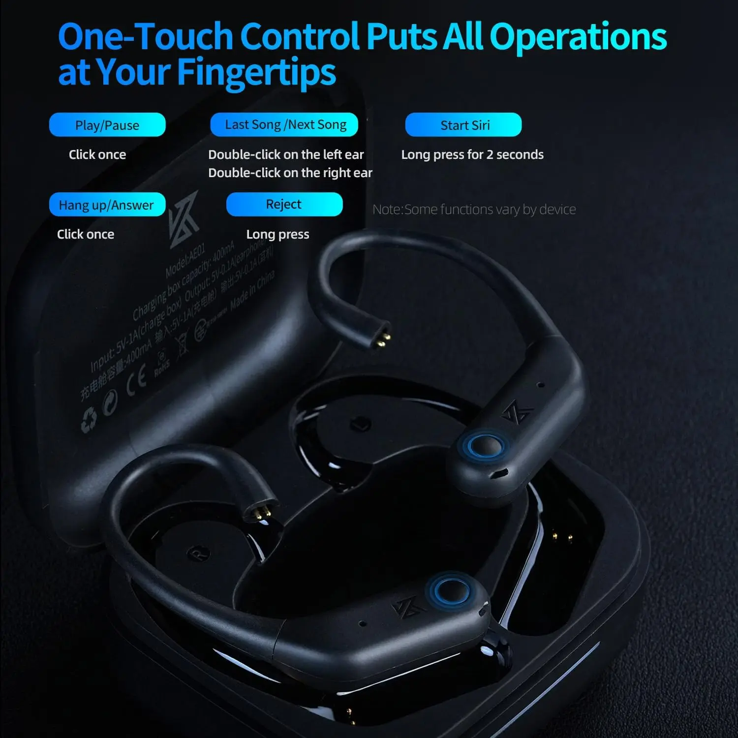 KZ-ワイヤレスアップグレードケーブル,Bluetooth 5.4 hifiアダプター,音楽イヤホン,充電ケース付きケーブルコネクタ