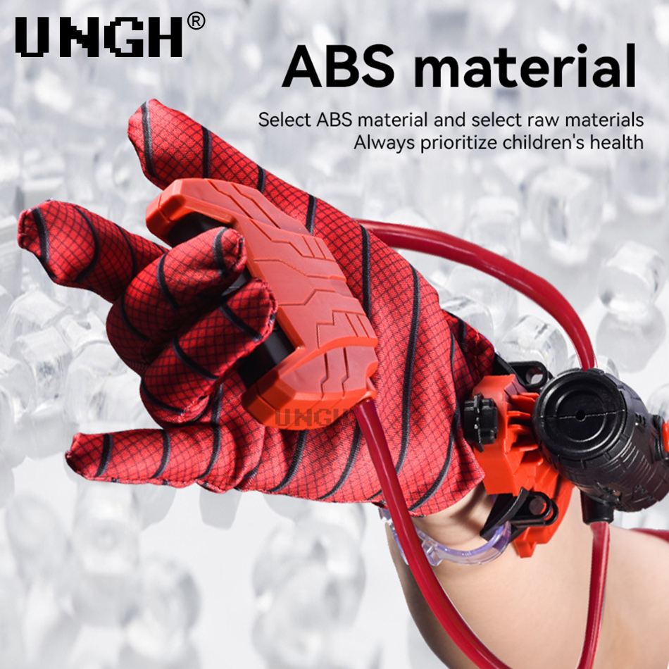 UNGH Spider Launcher ปืนฉีดน้ําฤดูร้อนฤดูร้อนชายหาดเกมยิงข้อมือของเล่นพลาสติกพร้อมถุงมือสําหรับเด็กเกมต่อสู้น้ํา