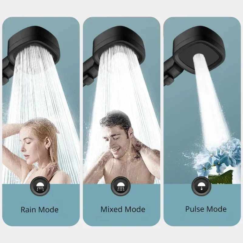 Soffione doccia ad alta pressione Xiaomi Set soffione doccia con filtro regolabile in 3 modalità Nuovo spruzzatore per accessori per soffione doccia da bagno intelligente