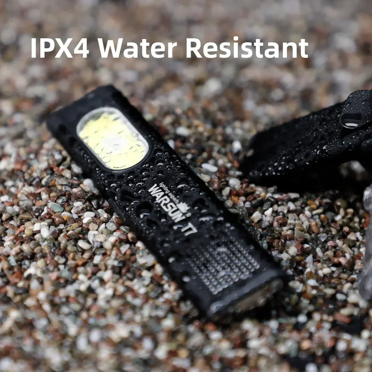2025 New Warsun LED Keychain Flashlight USB-C Rechargeable Portable Mini Torch Light Pocket Lantern Flood Work Light With Magnet