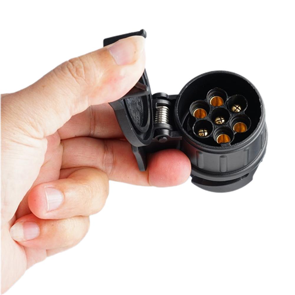 13 Tot 7 Pin Plug Adapter Trailer Connector Waterdichte Stekkers 12V Beschermen Slepen Adapter Socket Connector Trekhaak Handgereedschap
