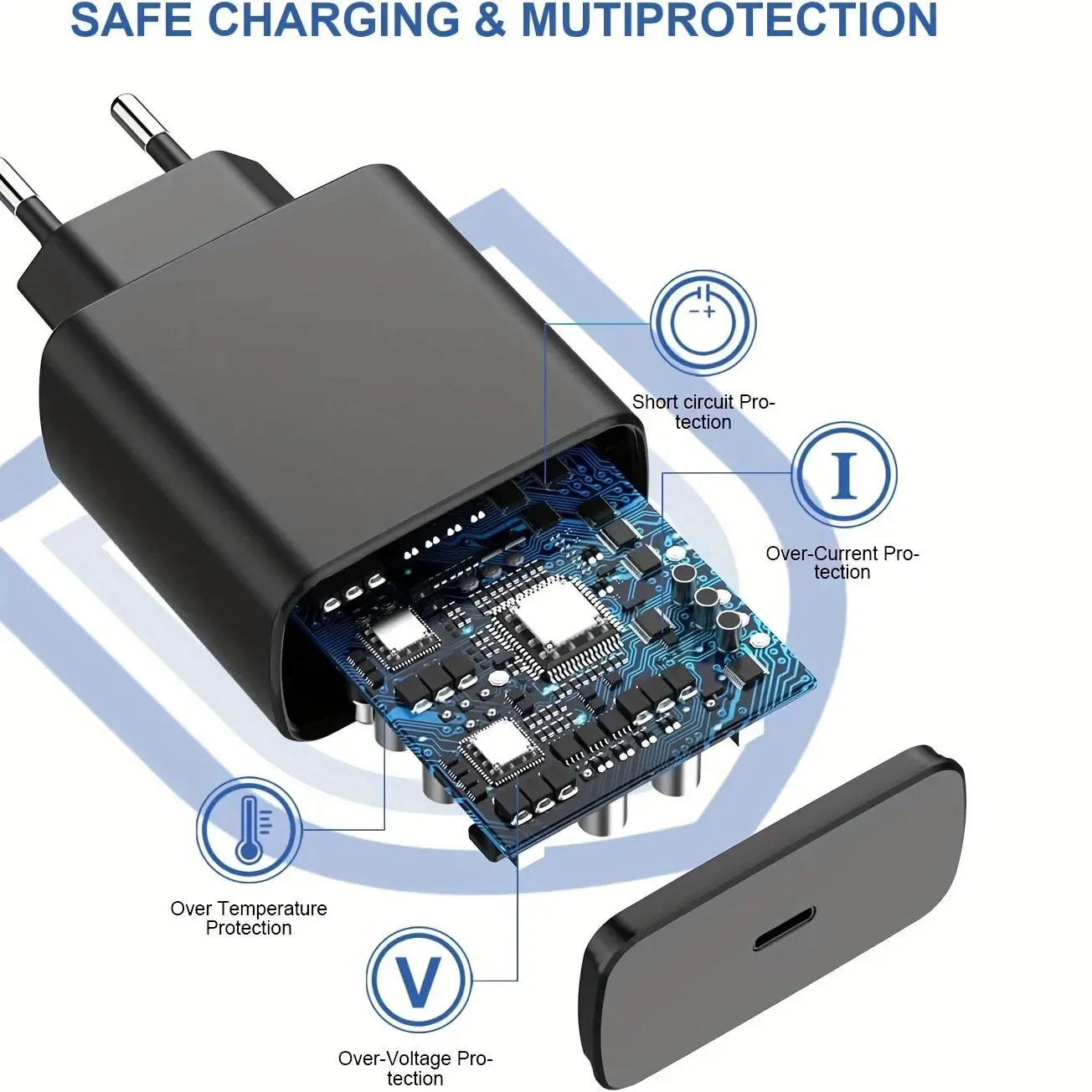 45W Schnellladegerät für Samsung USB C PD Quick Charge 3.0 Wandladung für Galaxy Plus Typ C Kabel Handy-Ladegerät