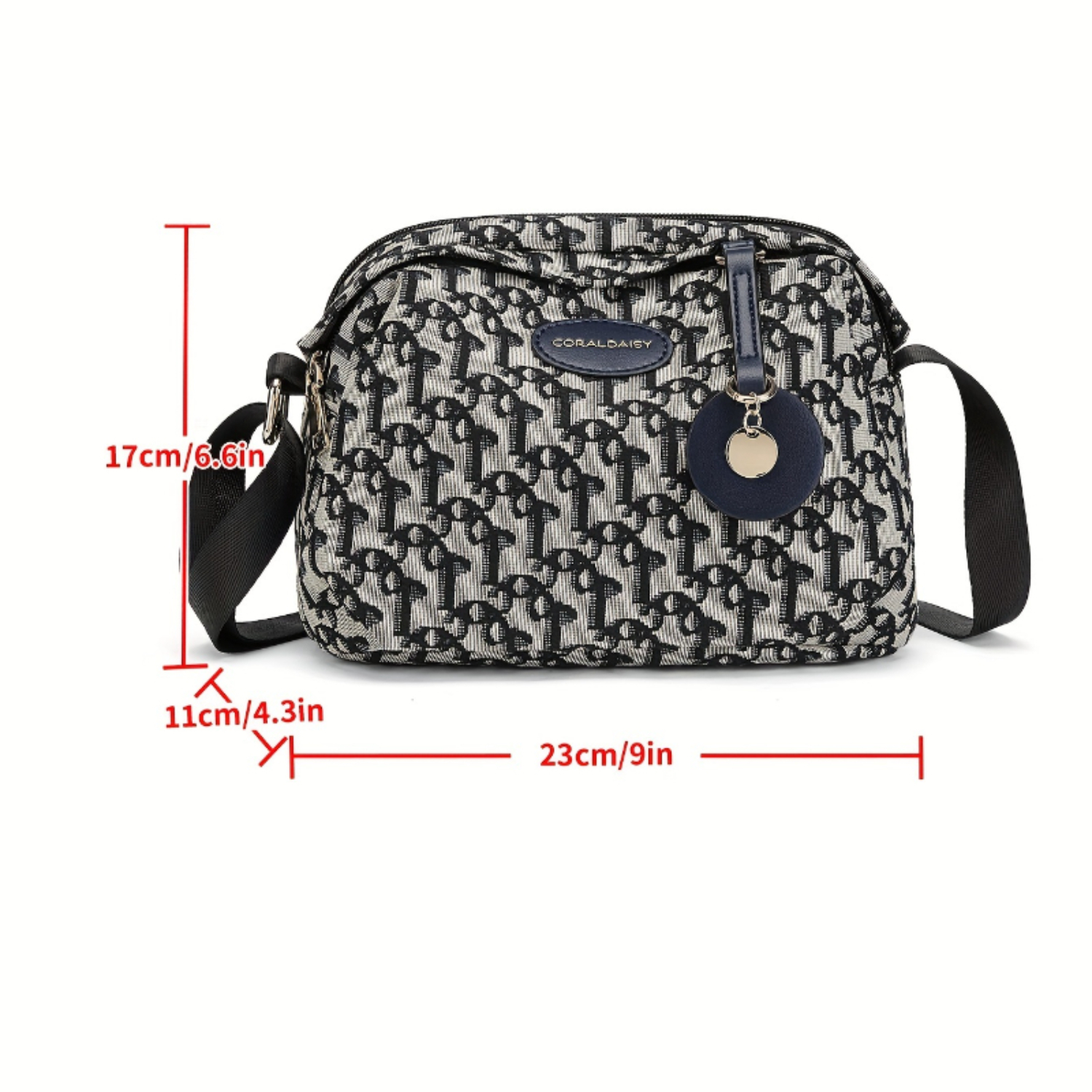 Bolsa crossbody de tecido inspirada em designer, bolsa de ombro leve casual, mini bolsa de peito retrô para mulheres