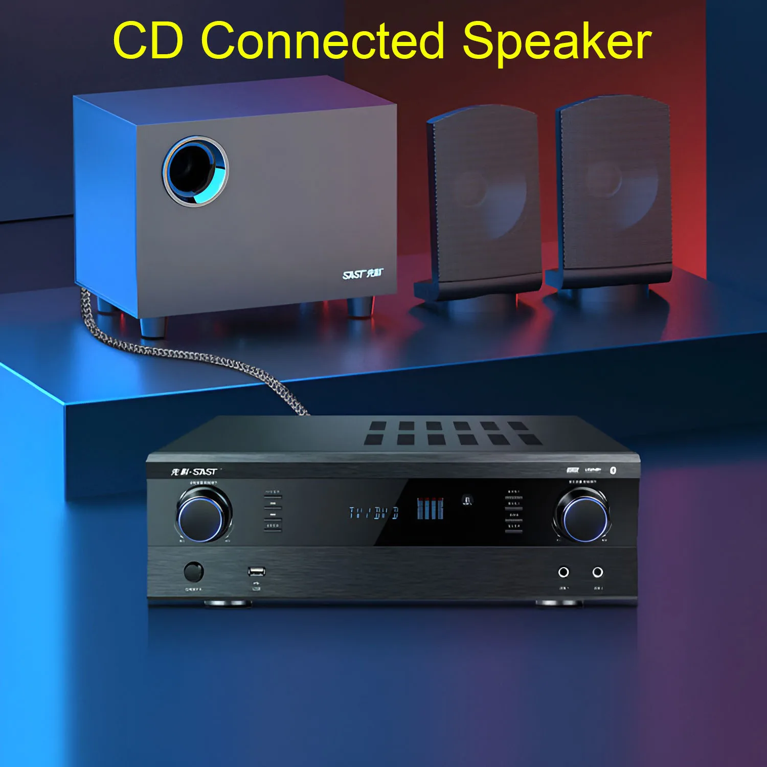 Cable RCA de 2 RCA macho a 2-RCA macho, Cable de Audio para subwoofer, Cable de Audio auxiliar estéreo para consola de cine en casa HDTV, reproductor de DVD, Etc.