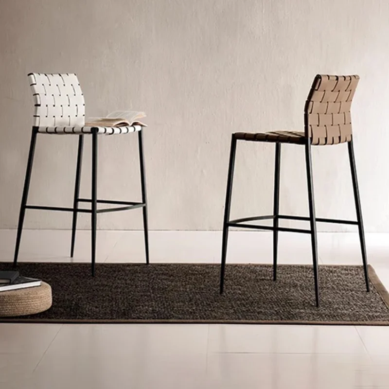 Counter Ergonomic Bar Stools Modern Italian Light Luxury Unique Bar Stools Reception Design Sillas De Bar Household Essentials