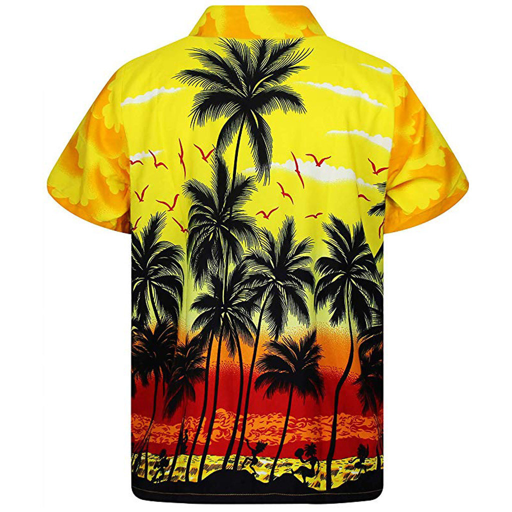 Sommer 2024 Super Reise Hawaii Strand Kurzarm Shirt Mode 3D Gedruckt männer Hemd Casual Design Lose Kragen männer Top