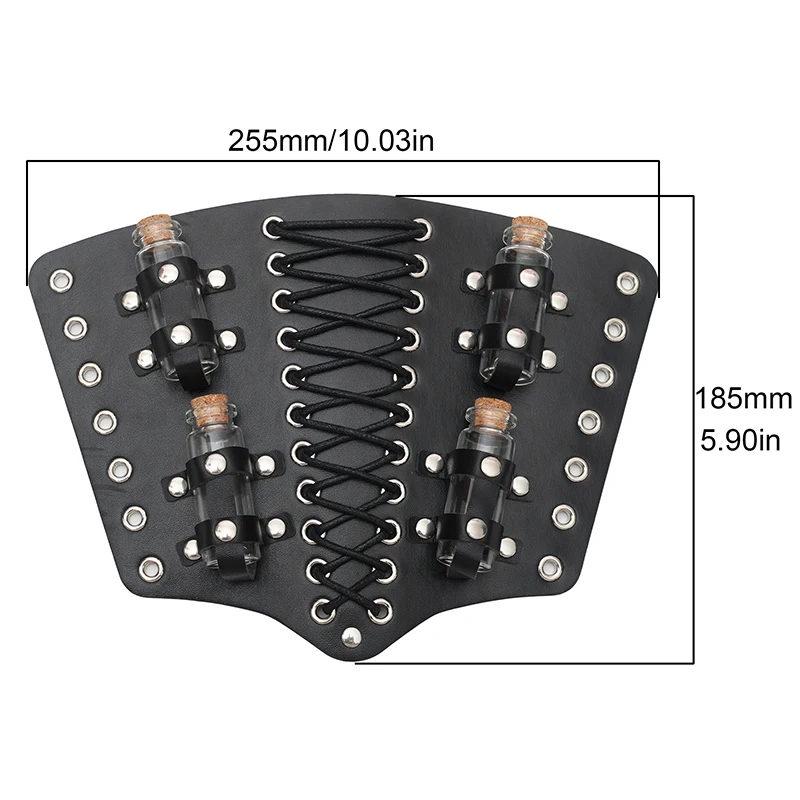 1 Stück Retro mittelalterliche Cosplay Requisiten Kunstleder breite Armschiene Schnürarm Rüstung Manschette String Steampunk Handschuh Armband Armband