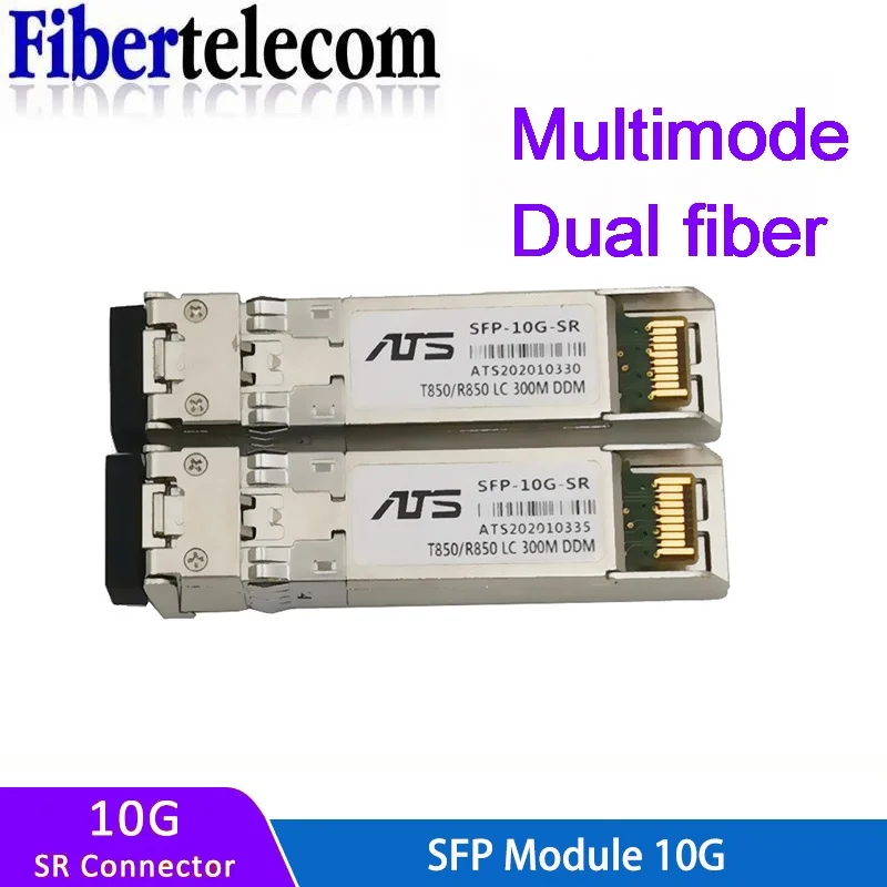Módulo 10G SFP + duplex LC SFP multimodo 850nm 300m SFP-10G-SR com switch Cisco/Mikrotik/Huawei totalmente compatível