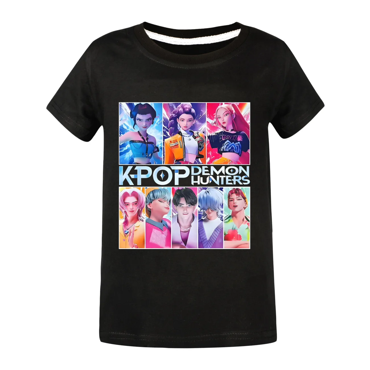 Kids Clothes KPop Demon Hunters Saja Boys Soft Cotton Boys Girls T Shirt Summer Fashion Cool Kids Tee Cosplay Costume