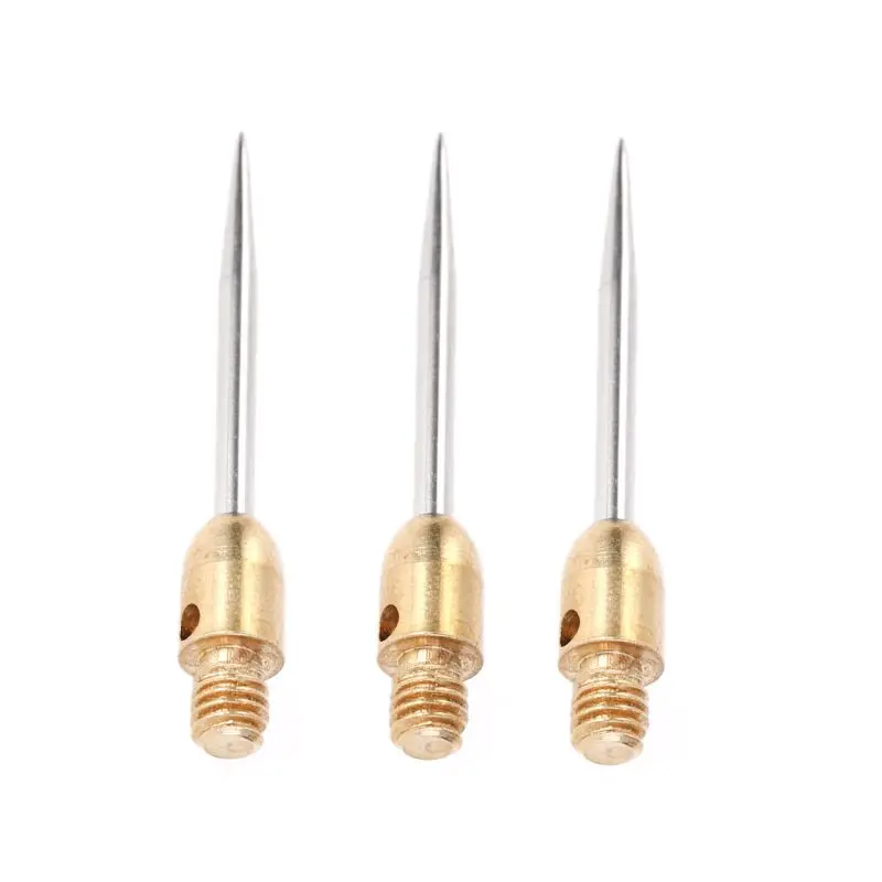 Dardos profesionales reemplazables, punta de acero 77HC, 6 piezas, hilo 2BA, accesorio de aguja, puntas de acero, dardos dorados