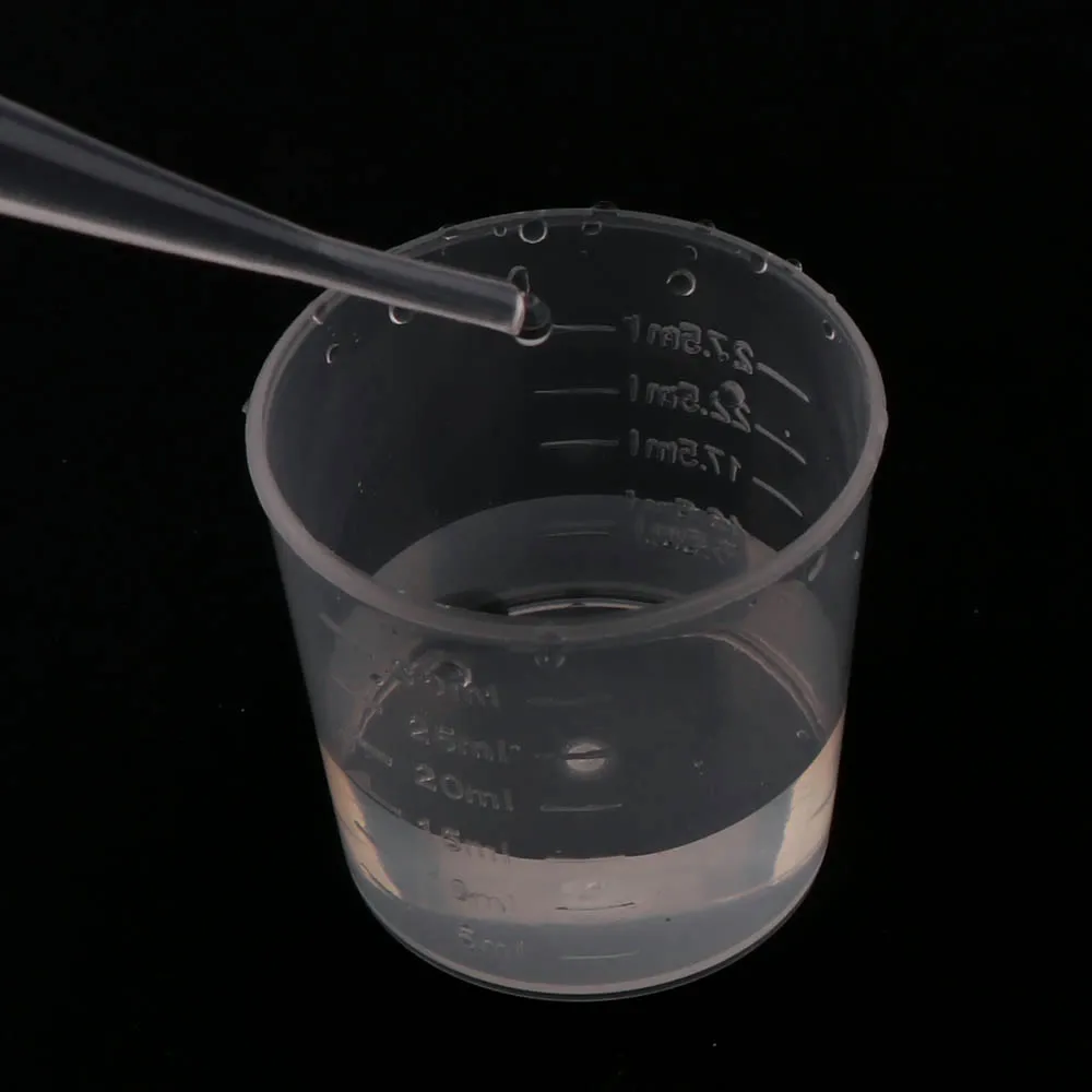 20/100 stücke Transparente Kunststoff Messbecher Einweg Flüssigkeit Topf Container Für Epoxidharz Silikon Form DIY Schmuck Machen