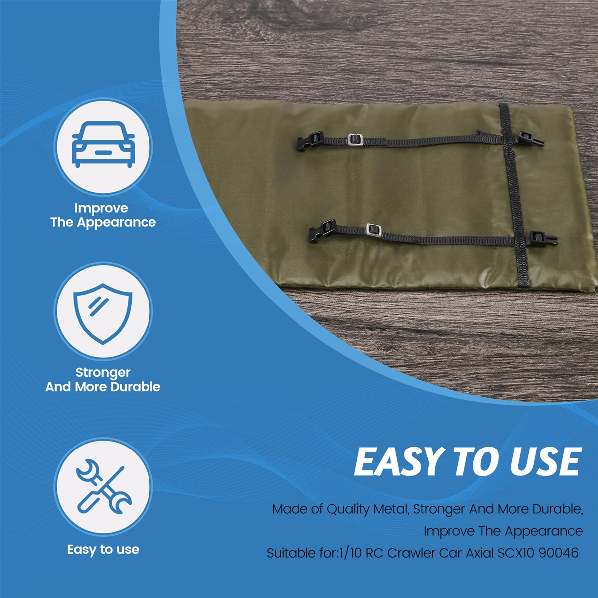 RC Auto Simulation Schlafsack Dekoration für 1/10 RC Crawler Auto Axial SCX10 90046 TRX4 D90 YK4102 YK4103,2