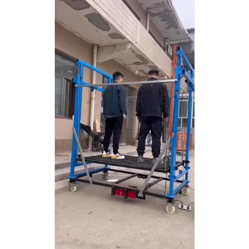 Electric scaffolding mobile automatic lifting platform small lift ladder new construction lifting foldable  Home Improvement