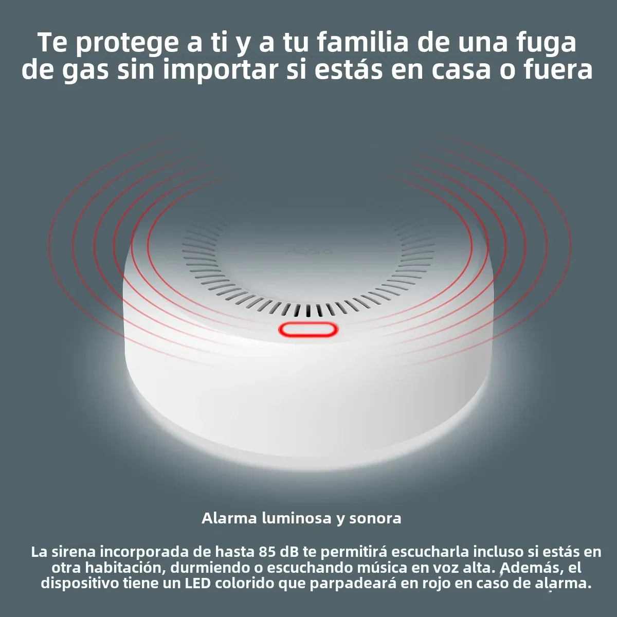 Aqara-Sensor Detector de humo, Detector de Gas Natural Zigbee 3,0, Monitor de alarma contra incendios, alerta de sonido, asistente para el hogar, aplicación que funciona con Homekit