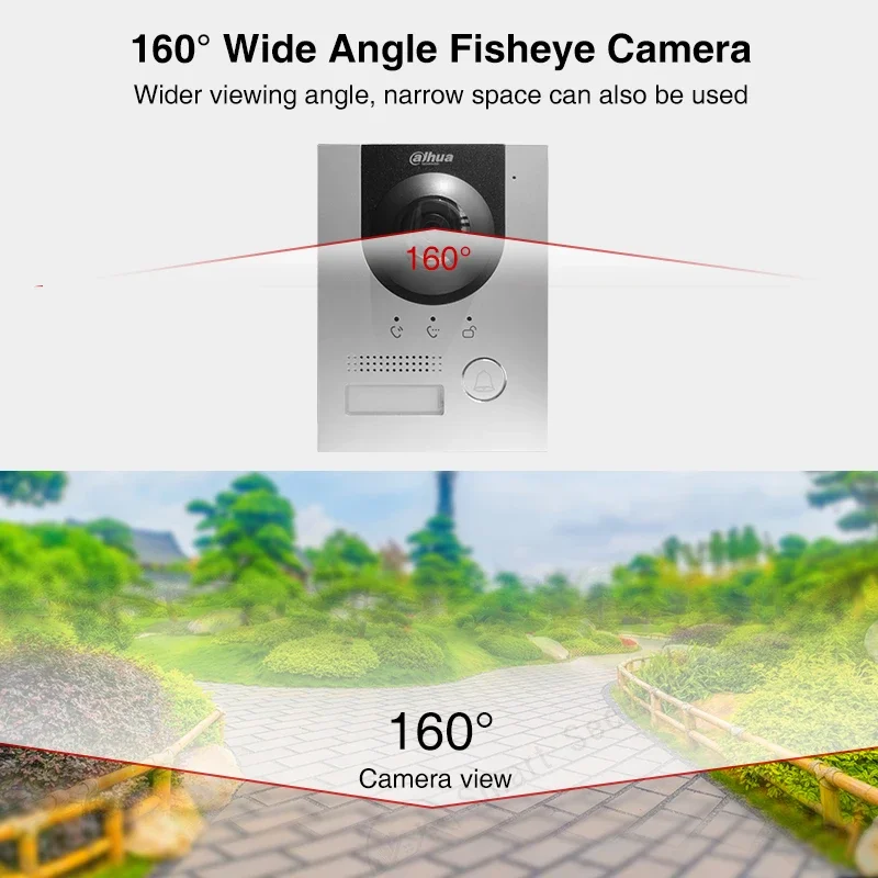 Dahua 1080p hd VTO2201F-P s2 chamada de vídeo intercom câmera porta digital casa inteligente poe campainha controle acesso app desbloquear intercom