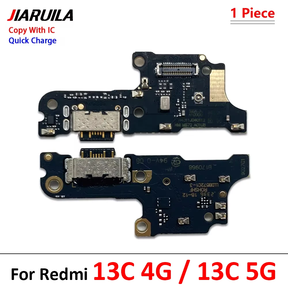 Новый USB-порт для зарядки, гибкий кабель, разъем для Xiaomi Redmi 8 8A 9 9C 9A 9T 10C 12C 10A 10 12 12C 13C 13 4G 5G микрофон