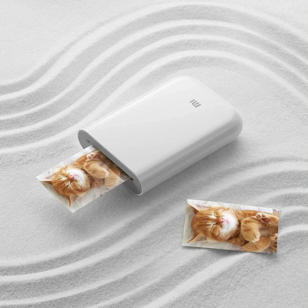 Global Version Original Xiaomi Mini เครื่องพิมพ์ภาพ ZINK Inkless เทคโนโลยี Multifuncion AR การพิมพ์วิดีโอบลูทูธ 5.0 แบบพกพา