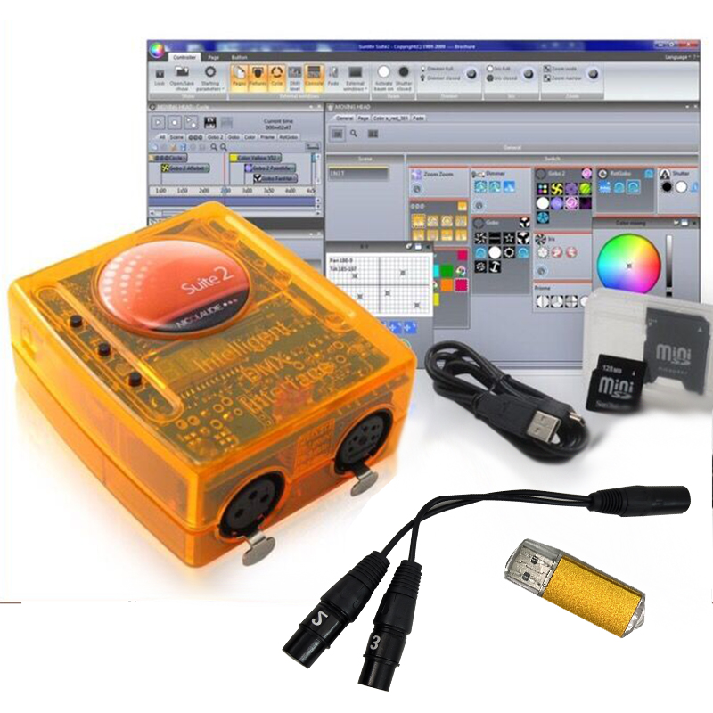 Sunlite Suite 2 FC 1536 チャンネル DMX512 舞台照明コントローラソフトウェア DJ ディスコ照明機器制御ディスコライト dmx