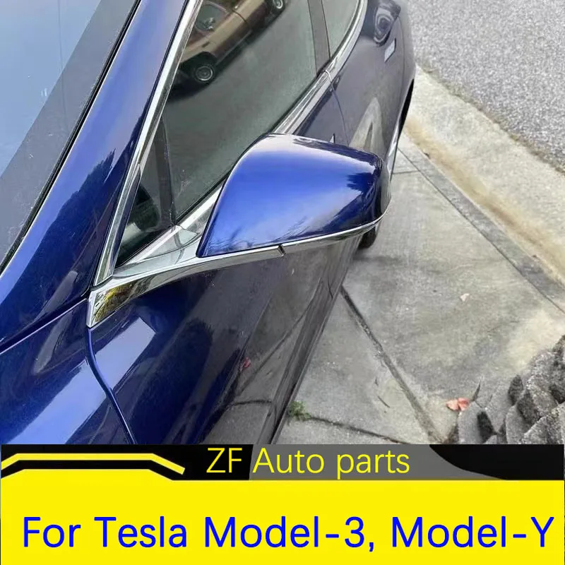 For Tesla Model 3 Model Y Car Rearview Mirror Cover Auto Exterior Accessories ABS Door Side Rear View Mirror Shell Replacement